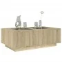Coffee table with Infinity LED Sonoma oak 116x69x40 cm by , Coffee table - Ref: Foro24-3284058, Price: 166,04 €, Discount: %