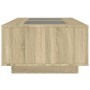 Coffee table with Infinity LED Sonoma oak 116x69x40 cm by , Coffee table - Ref: Foro24-3284058, Price: 168,64 €, Discount: %