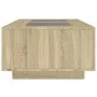 Coffee table with Infinity LED Sonoma oak 116x69x40 cm by , Coffee table - Ref: Foro24-3284058, Price: 166,04 €, Discount: %