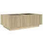 Coffee table with Infinity LED Sonoma oak 116x69x40 cm by , Coffee table - Ref: Foro24-3284058, Price: 166,04 €, Discount: %