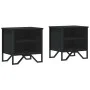 Nachttische, 2 Stück, schwarzes Ingenieurholz, 40x30x40 cm. von , Nachttische - Ref: Foro24-848495, Preis: 53,72 €, Rabatt: %