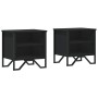 Nachttische, 2 Stück, schwarzes Ingenieurholz, 40x30x40 cm. von , Nachttische - Ref: Foro24-848495, Preis: 54,56 €, Rabatt: %
