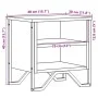 Nachttische, 2 Stück, schwarzes Ingenieurholz, 40x30x40 cm. von , Nachttische - Ref: Foro24-848495, Preis: 53,72 €, Rabatt: %