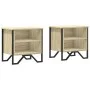 Bedside table made of Sonoma oak engineered wood, measuring 40x30x40 cm. by , Nightstands - Ref: Foro24-848497, Price: 52,14 ...