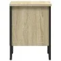Bedside table made of Sonoma oak engineered wood, measuring 40x30x40 cm. by , Nightstands - Ref: Foro24-848497, Price: 52,14 ...