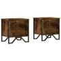 Bedside tables 2 units smoked oak engineered wood 40x30x40 cm by , Nightstands - Ref: Foro24-848519, Price: 49,82 €, Discount: %