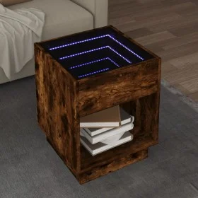 Mitteltisch mit Infinity LED in geräucherter Eiche 40x40x50 cm von , Couchtisch - Ref: Foro24-847648, Preis: 69,33 €, Rabatt: %