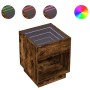Mitteltisch mit Infinity LED in geräucherter Eiche 40x40x50 cm von , Couchtisch - Ref: Foro24-847648, Preis: 70,40 €, Rabatt: %