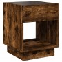 Coffee table with Infinity LED smoked oak 40x40x50 cm by , Coffee table - Ref: Foro24-847648, Price: 70,40 €, Discount: %