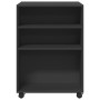 Beistelltisch mit Rollen aus schwarzem Ingenieurholz 55x60x78 cm von , Aktenschränke - Ref: Foro24-853156, Preis: 71,74 €, Ra...