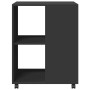Beistelltisch mit Rollen aus schwarzem Ingenieurholz 55x60x78 cm von , Aktenschränke - Ref: Foro24-853156, Preis: 71,74 €, Ra...