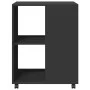 Mesa auxiliar con ruedas madera de ingeniería negra 55x60x78 cm de , Armarios archivadores - Ref: Foro24-853156, Precio: 70,9...