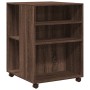 Beistelltisch mit Rädern aus braunem Eichenholz, 55x60x78 cm. von , Aktenschränke - Ref: Foro24-853161, Preis: 88,06 €, Rabat...