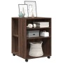 Beistelltisch mit Rädern aus braunem Eichenholz, 55x60x78 cm. von , Aktenschränke - Ref: Foro24-853161, Preis: 88,06 €, Rabat...