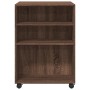 Beistelltisch mit Rädern aus braunem Eichenholz, 55x60x78 cm. von , Aktenschränke - Ref: Foro24-853161, Preis: 88,06 €, Rabat...