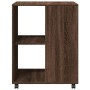 Beistelltisch mit Rädern aus braunem Eichenholz, 55x60x78 cm. von , Aktenschränke - Ref: Foro24-853161, Preis: 88,06 €, Rabat...