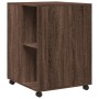Beistelltisch mit Rädern aus braunem Eichenholz, 55x60x78 cm. von , Aktenschränke - Ref: Foro24-853161, Preis: 88,06 €, Rabat...