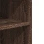 Side table with wheels, engineered wood, brown oak, 55x60x78 cm by , Filing cabinets - Ref: Foro24-853161, Price: 86,74 €, Di...