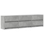 TV-Möbel aus grauem Beton-Ingenieurholz mit LED-Beleuchtung, 180x34x50 cm. von , TV-Möbel - Ref: Foro24-3307929, Preis: 169,3...