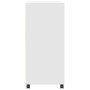 Engineered wood white cabinet with wheels 55x40x91 cm by , Sideboards - Ref: Foro24-853182, Price: 66,71 €, Discount: %
