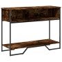 Engineered wood smoked oak console table 100x35x74.5 cm by , Side tables - Ref: Foro24-848531, Price: 51,01 €, Discount: %