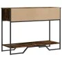 Engineered wood smoked oak console table 100x35x74.5 cm by , Side tables - Ref: Foro24-848531, Price: 50,38 €, Discount: %