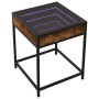 Coffee table with Infinity LED smoked oak 40x40x51 cm by , Coffee table - Ref: Foro24-847674, Price: 53,26 €, Discount: %
