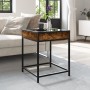 Coffee table with Infinity LED smoked oak 40x40x51 cm by , Coffee table - Ref: Foro24-847674, Price: 53,26 €, Discount: %