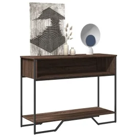 Ingenieurholz-Konsolentisch in Eichenbraun 100x35x74,5 cm von , Seitentische - Ref: Foro24-848533, Preis: 53,03 €, Rabatt: %