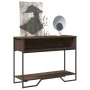 Ingenieurholz-Konsolentisch in Eichenbraun 100x35x74,5 cm von , Seitentische - Ref: Foro24-848533, Preis: 53,03 €, Rabatt: %