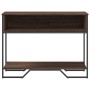 Engineered wood brown oak console table 100x35x74.5 cm by , Side tables - Ref: Foro24-848533, Price: 53,72 €, Discount: %