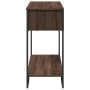 Engineered wood brown oak console table 100x35x74.5 cm by , Side tables - Ref: Foro24-848533, Price: 53,72 €, Discount: %