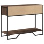 Engineered wood brown oak console table 100x35x74.5 cm by , Side tables - Ref: Foro24-848533, Price: 53,72 €, Discount: %