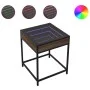 Coffee table with Infinity LED brown oak 40x40x51 cm by , Coffee table - Ref: Foro24-847676, Price: 54,39 €, Discount: %