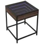Coffee table with Infinity LED brown oak 40x40x51 cm by , Coffee table - Ref: Foro24-847676, Price: 54,39 €, Discount: %