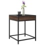 Coffee table with Infinity LED brown oak 40x40x51 cm by , Coffee table - Ref: Foro24-847676, Price: 54,98 €, Discount: %