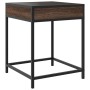 Coffee table with Infinity LED brown oak 40x40x51 cm by , Coffee table - Ref: Foro24-847676, Price: 54,98 €, Discount: %