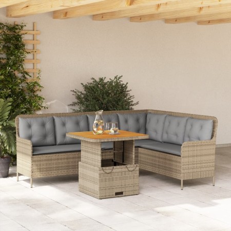 Garden sofa set 2 pieces and brown synthetic rattan cushions by , Garden sets - Ref: Foro24-3262081, Price: 487,48 €, Discoun...