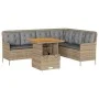 Gartensofagarnitur 2-teilig mit braunen Polyrattan-Kissen. von , Gartensets - Ref: Foro24-3262081, Preis: 499,51 €, Rabatt: %