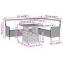 Gartensofagarnitur 2-teilig mit braunen Polyrattan-Kissen. von , Gartensets - Ref: Foro24-3262081, Preis: 499,51 €, Rabatt: %