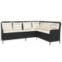 Garden sofa set, 2 pieces, with black synthetic rattan cushions. by , Garden sets - Ref: Foro24-3262083, Price: 503,52 €, Dis...