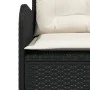Garden sofa set, 2 pieces, with black synthetic rattan cushions. by , Garden sets - Ref: Foro24-3262083, Price: 503,52 €, Dis...