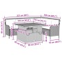 Garden sofa set, 2 pieces, with black synthetic rattan cushions. by , Garden sets - Ref: Foro24-3262083, Price: 509,07 €, Dis...