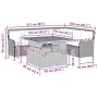 Garden sofa set, 2 pieces, with black synthetic rattan cushions. by , Garden sets - Ref: Foro24-3262083, Price: 503,52 €, Dis...
