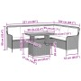 Garden sofa set with cushions 2 pieces synthetic rattan gray by , Garden sets - Ref: Foro24-3262088, Price: 477,79 €, Discoun...