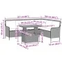 Garden sofa set with cushions 2 pieces synthetic rattan gray by , Garden sets - Ref: Foro24-3262088, Price: 475,75 €, Discoun...