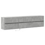 Wand-TV-Möbel mit LED in Betongrau 180x31x45 cm von , TV-Möbel - Ref: Foro24-3307936, Preis: 126,19 €, Rabatt: %