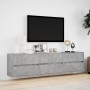 Wand-TV-Möbel mit LED in Betongrau 180x31x45 cm von , TV-Möbel - Ref: Foro24-3307936, Preis: 126,19 €, Rabatt: %