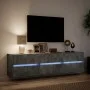 Mueble de TV de pared con LED gris hormigón 180x31x45 cm de , Muebles TV - Ref: Foro24-3307936, Precio: 124,63 €, Descuento: %