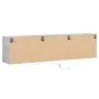 Wall-mounted TV unit with LED in concrete gray, 180x31x45 cm. by , TV Furniture - Ref: Foro24-3307936, Price: 124,63 €, Disco...